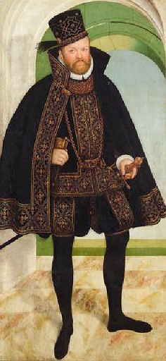 Auguste Ier de Saxe  par Lucas Cranach le Jeune - 1572 - Freiberg